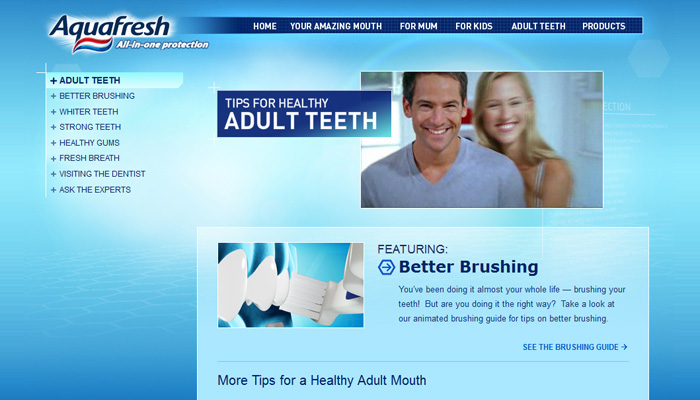 Aquafresh Global Websites