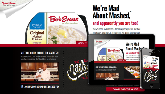 Bob Evans Mashtini Micro-Site