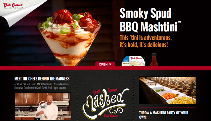Bob Evans Mashtini Micro-Site