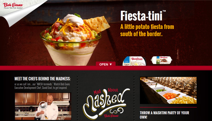 Bob Evans Mashtini Micro-Site