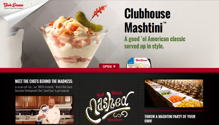 Bob Evans Mashtini Micro-Site