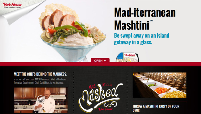 Bob Evans Mashtini Micro-Site
