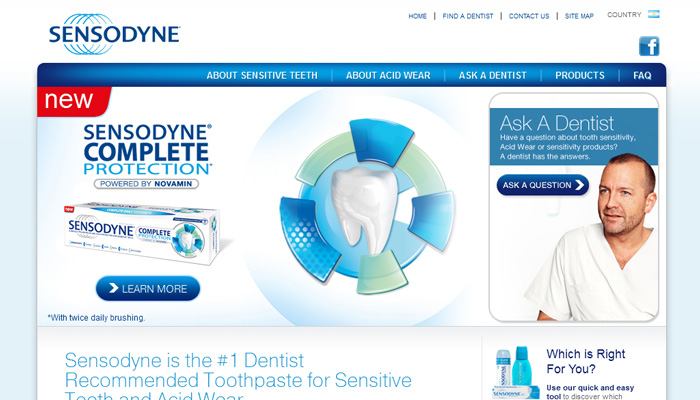 Sensodyne Global Websites
