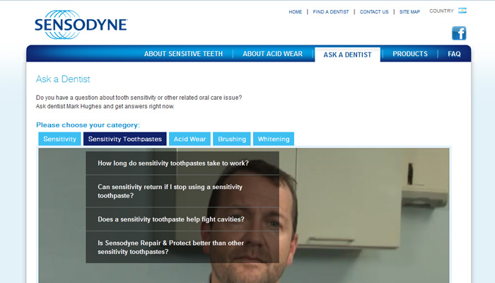 Sensodyne Global Websites
