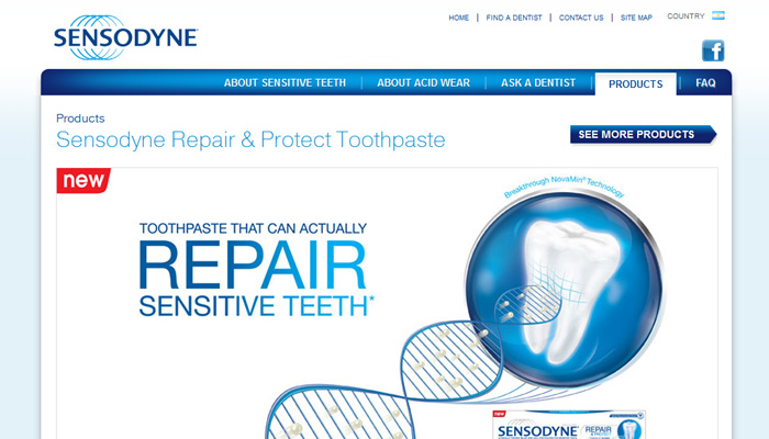 Sensodyne Global Websites