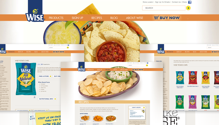 Wise Snacks Website